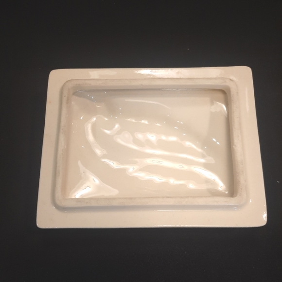 Vintage Cigarette Trinket Lidded Box with Feather Design - Picture 6 of 7